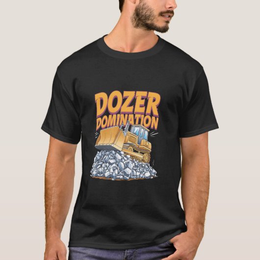 Bulldozeroperator Bouwer Grondverzetter T-shirt (Voorkant)