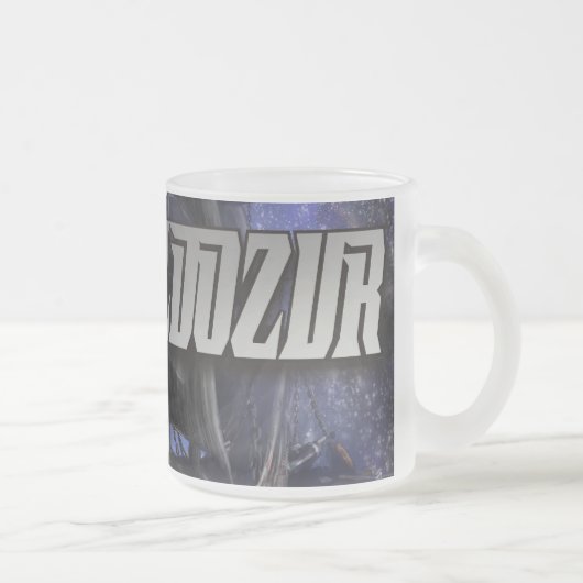 Bulldozur Frosted Coffee Cup Matglas Koffiemok (Rechts)