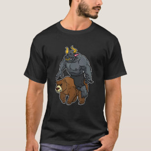 Bulle vs Bär Stock Börs ETF Capital Money Alarm St T-shirt