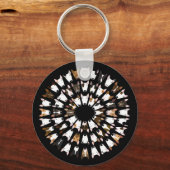 Bullecirkeltoetsenbord Sleutelhanger (Voorkant)