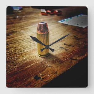 Bullet Clock Vierkante Klok