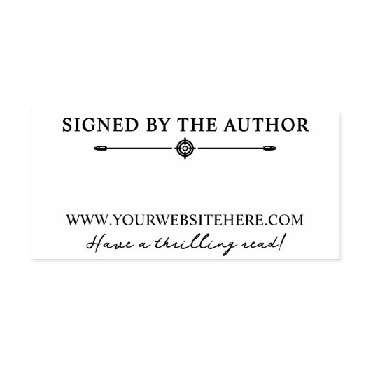 Bullet Divider thriller misdrijf ondertekend door  Zelfinktende Stempel (Design)