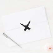 Bullet Hoes Vierkante Sticker (Envelop)