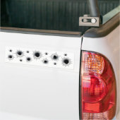 Bullet Holes Bumpersticker (Op Truck)