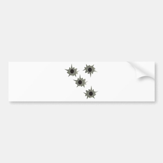 Bullet Holes Bumpersticker (Voorkant)