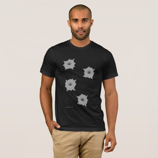 Bullet Holes Dark T-shirt (Voorkant volledig)