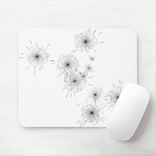 Bullet Holes Muismat (Met muis)