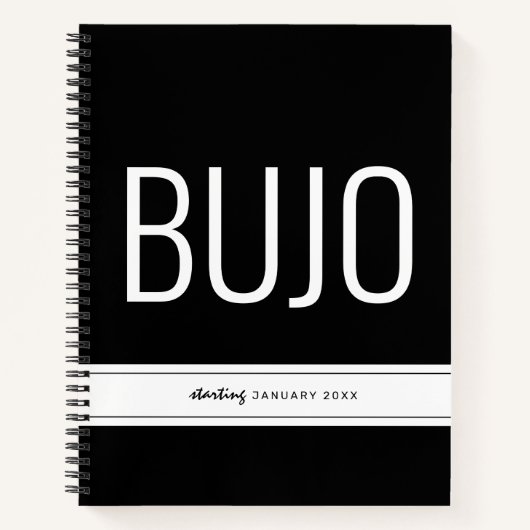 Bullet Journal Custom Modern Starting Date BUJO Notitieboek (Voorkant)