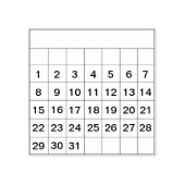 Bullet Journal Maandelijks 31Day Calendar Tracker  Rubberstempel (Afrduk)