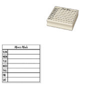 Bullet Journal Meal Planner Rubberstempel (Gestempeld)