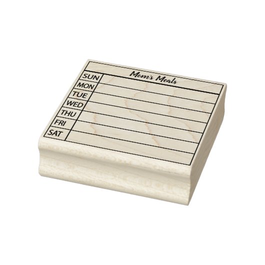 Bullet Journal Meal Planner Rubberstempel (Stempel)