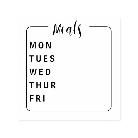 Bullet Journal Meal Planner zelfinktstempel Zelfinktende Stempel (Design)
