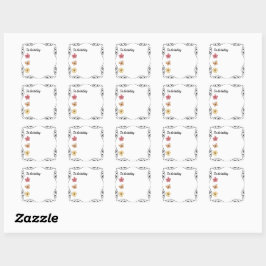 Bullet Journal of Planner "To Do Today" Vierkante Sticker