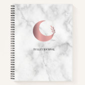 Bullet Journal Rose Gold Moon Notitieboek (Voorkant)