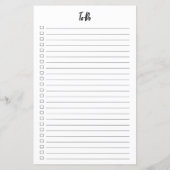 Bullet Journal To-Do (Achterkant)