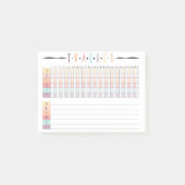 Bullet Journal Tracker Post-it® Notes (Voorkant)