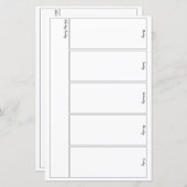 Bullet Journal Week in één oogopslag (Voorkant / Achterkant)