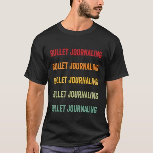 Bullet Journaling Bullet Journaling Hobbyist Rain T-shirt (Voorkant)