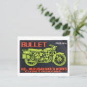 Bullet Match werkt  label Briefkaart (Staand voorkant)