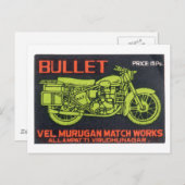 Bullet Match werkt  label Briefkaart (Voorkant / Achterkant)