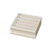 Bullet Point Lined Check List Rubber Stempel (Stempel)