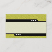 Bullet Train - gele reliëfstructuur Visitekaartje (Achterkant)