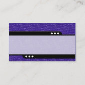 Bullet Train - Indigo Denim Textuur Visitekaartje (Achterkant)