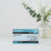 Bullet Train - Penseel lichtblauwe textuur Visitekaartje (Staand voorkant)