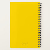 Bullet Yellow Minimalist Notitieboek (Achterkant)