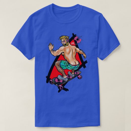 Bullethole Skater Grab Backside Classic TShirt (Design voorkant)