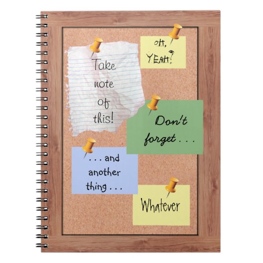 Bulletin Board met leden Notitieboek (Voorkant)