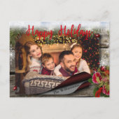 Bulletin Board Prettige feestdagen foto Briefkaart (Voorkant)