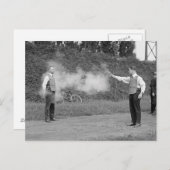 Bulletproof politietest Vest, 1923 Briefkaart (Voorkant / Achterkant)