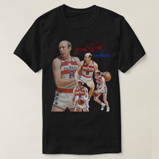 Bullets Bob Weiss basketbalontwerp T-shirt (Design voorkant)