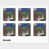 Bullets Bourbon nummer 3 cover stickers! Vierkante Sticker (Vel)