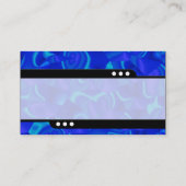 Bullettrein - Blauwe facetten Visitekaartje (Achterkant)