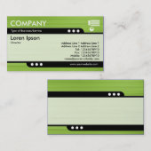 Bullettrein - geborstelde groene textuur visitekaartje (Voorkant / Achterkant)