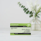 Bullettrein - geborstelde groene textuur visitekaartje (Staand voorkant)