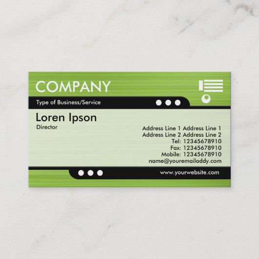 Bullettrein - geborstelde groene textuur visitekaartje (Voorkant)