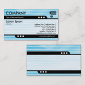 Bullettrein - Golfblauw Visitekaartje (Voorkant / Achterkant)