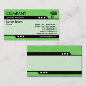 Bullettrein - Heldergroene gekreukeerde papiertext Visitekaartje (Voorkant / Achterkant)