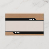 Bullettrein - karton visitekaartje (Achterkant)