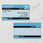 Bullettrein - lichte, blauwe, gekreukelde papierte visitekaartje (Voorkant / Achterkant)