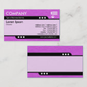 Bullettrein - Magenta - gekreukeld papier textiel Visitekaartje (Voorkant / Achterkant)