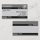 Bullettrein - Mid Grey Embossed Textuur Visitekaartje (Voorkant / Achterkant)