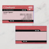 Bullettrein - Rood gecrêpt papier textuur Visitekaartje (Voorkant / Achterkant)