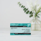 Bullettrein - Vloerstructuur - Aqua Blue (0ABAB5) Visitekaartje (Staand voorkant)