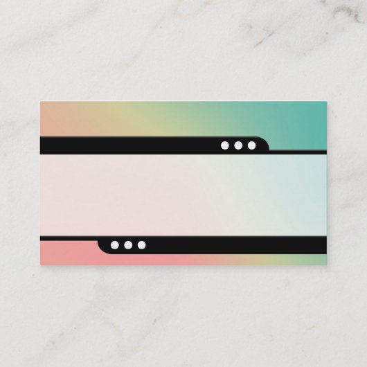 Bullettrein - Zachte gradiënten Visitekaartje (Achterkant)