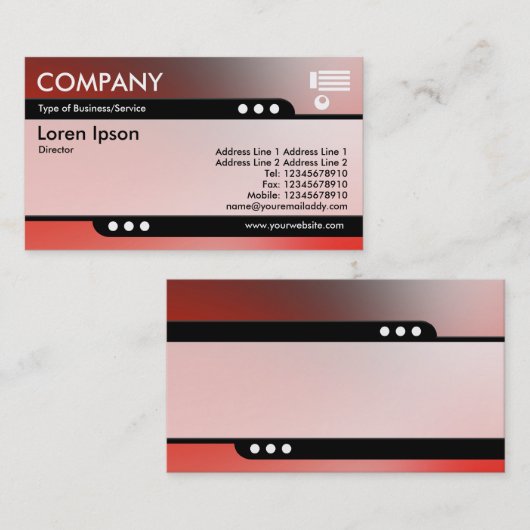 Bullettrein - Zachte gradiënten Visitekaartje (Voorkant / Achterkant)