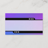 Bullettrein - Zachte gradiënten Visitekaartje (Achterkant)